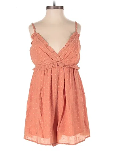 Pre-owned Blue Blush Romper In Orange