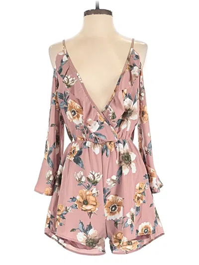 Pre-owned Blue Blush Romper In Pink