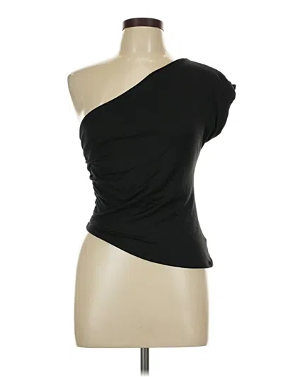 Blue Blush Short Sleeve T-shirt In Black