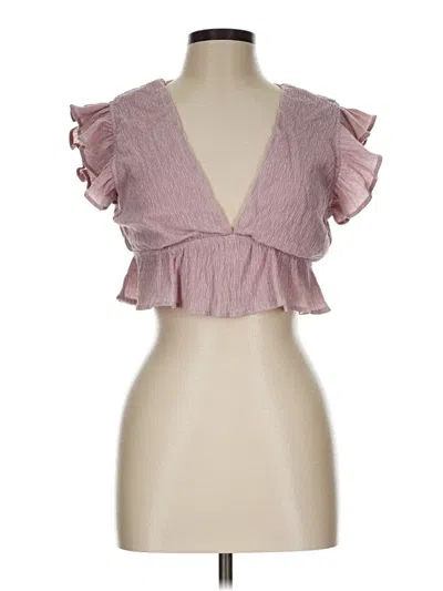Pre-owned Blue Blush Sleeveless Blouse In Pink