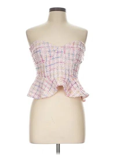 Pre-owned Blue Blush Sleeveless Blouse In Pink