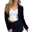 BLUE BLUSH STYLE ICON BLAZER IN BLACK