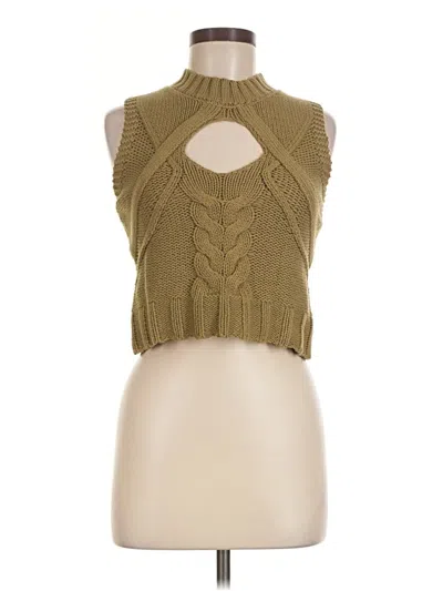 Pre-owned Blue Blush Sweater Vest In Green