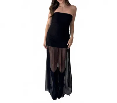 Blue Blush The Ella Maxi Dress In Black