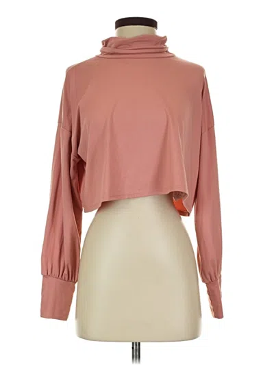 Pre-owned Blue Blush Turtleneck Sweater In Pink