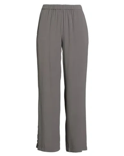 Blue Brothers Woman Pants Grey Size 10 Acetate, Silk In Gray
