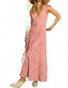 Blue Buttercup Rose Lace Flutter Sleeve Jumpsuit In Pink In Pink