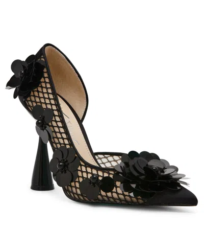 Blue By Betsey Johnson Betsey Johnson Women's Nash Embellished Slip-on Pumps In Black