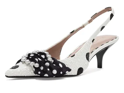 Blue By Betsey Johnson Bryanna Women's Shoes White Black Polka Dot: 7 M