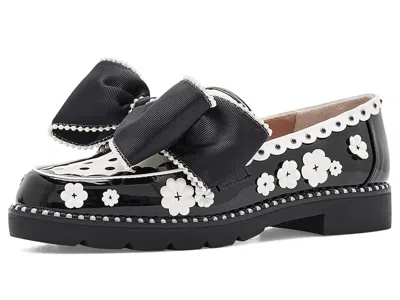 Blue By Betsey Johnson Hurley Women's Slippers Black/white Flower: 9.5 M