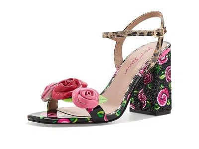 Blue By Betsey Johnson Krystle Women's Sandals Black Rose: 6.5 M In Brown