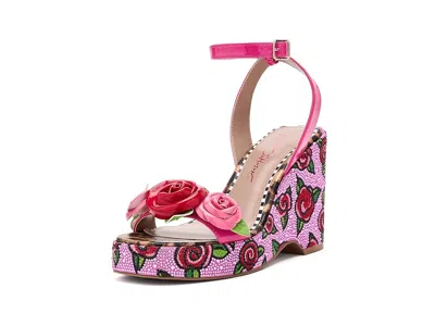 Blue By Betsey Johnson Lizzete Women's Sandals Fuchsia Rose: 8.5 M In Pink