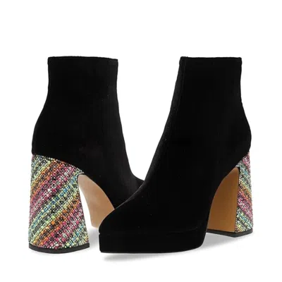 BLUE BY BETSEY JOHNSON BLUE BY BETSEY JOHNSON RAYLAN RAYL01S5 BOOTS WOMEN'S BLACK ANKLE BOOTIE LION35