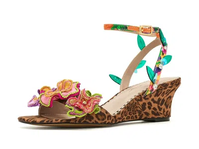 Blue By Betsey Johnson Spenser Women's Wedge Shoes Leopard Multi: 10 M In Brown