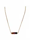 Blue Copper Women's Multi Tourmaline Necklace In Gold In Metallic