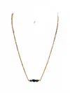 Blue Copper Women's Opal Necklace In Gold In Gold