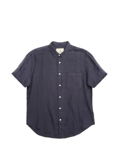 Blue De Gênes Bgenric Hope Short-sleeve Shirt In Black