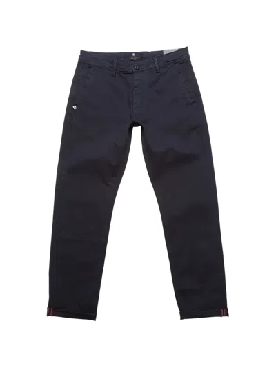 Blue De Gênes Menzo Dobby Chinos In Blue