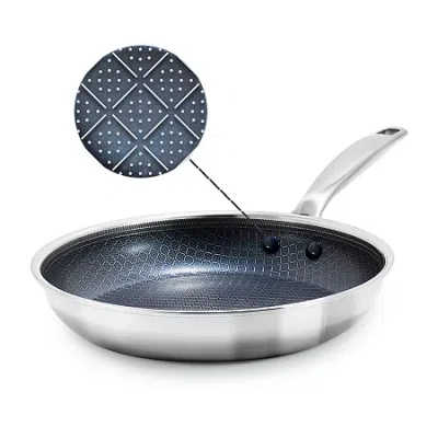 Blue Diamond Bond Stainless Steel 10" Fry Pan In Silver