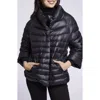Blue Duck Channel Quilted Down Puffer Jacket In Black
