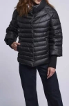 Blue Duck Channel Quilted Water Resistant 700-fill Power Down Puffer Jacket In Black