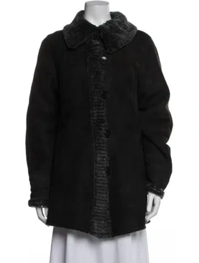 Pre-owned Blue Duck Coat In Black