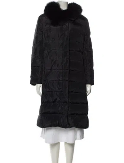 Pre-owned Blue Duck Down Coat In Black