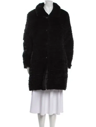 Pre-owned Blue Duck Down Coat In Black