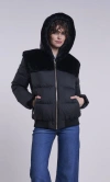 Blue Duck Down Jacket In Blue