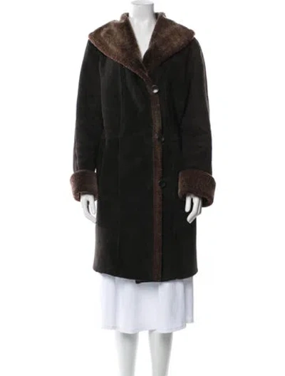 Pre-owned Blue Duck Faux Fur Jacket In Black