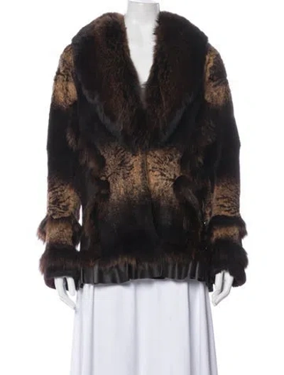 Pre-owned Blue Duck Faux Fur Jacket In Multi