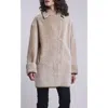 Blue Duck Genuine Shearling Coat In Multi
