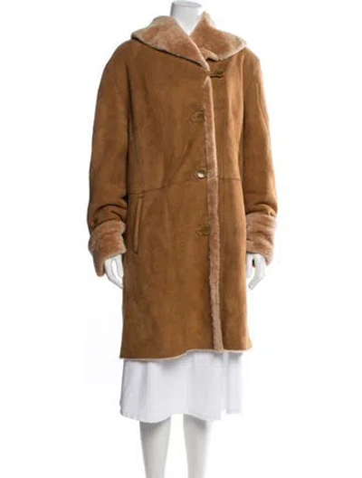 Pre-owned Blue Duck Shearling Coat In Neutrals