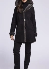 Blue Duck Spanish Merino Shearling Coat In Animal Print