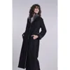 Blue Duck Spanish Merino Shearling Coat In Black