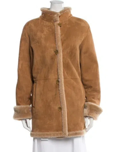 Pre-owned Blue Duck Suede Coat In Brown