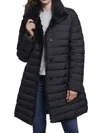 Blue Duck Women's Reversible Shearling Down Coat In Black