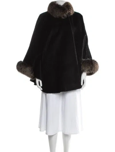 Pre-owned Blue Duck Wool Coat In Black