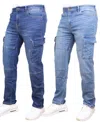 Blue Ice Men's 2-pack Stretch Cargo Pocket Jeans In Blue