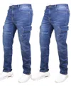 Blue Ice Men's 2-pack Stretch Cargo Pocket Jeans In Blue