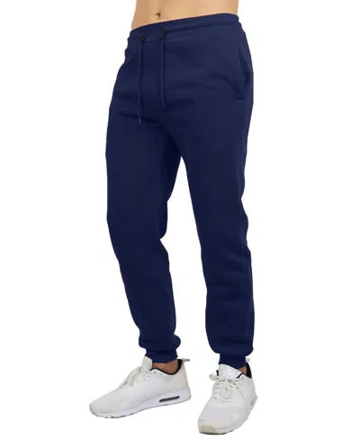 Blue Ice Men's Big & Tall Fleece Jogger Sweatpants In Black