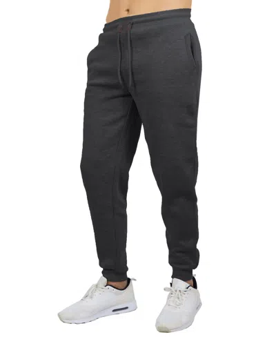 Blue Ice Men's Big & Tall Fleece Jogger Sweatpants In Black