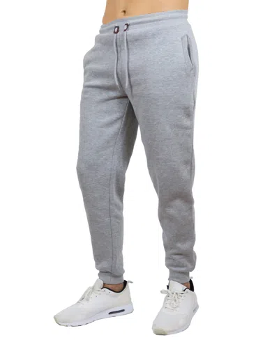 Blue Ice Men's Big & Tall Fleece Jogger Sweatpants In Gray