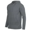 Blue Ice Men's Cotton Lightweight Casual Pullover Drawstring Hoodie With Pocket In Gray
