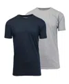 Blue Ice Men's Crewneck Solid T-shirt, 2-pack In Black