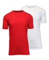 Blue Ice Men's Crewneck Solid T-shirt, 2-pack In Red