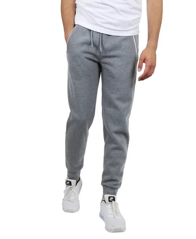 Blue Ice Men's Fleece-lined Jogger Sweatpants In Heather Gray