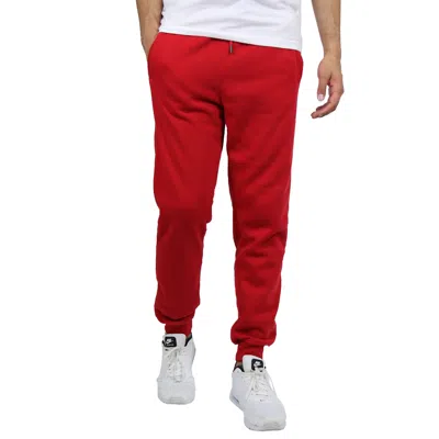 Blue Ice Men's Fleece-lined Jogger Sweatpants In Red
