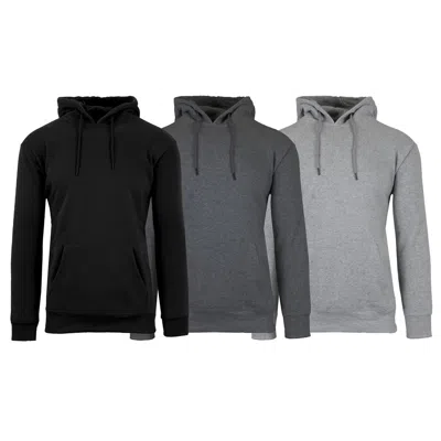 Blue Ice Men's Fleece-lined Pullover Hoodie -3 Pack In Multi