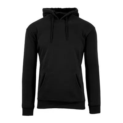Blue Ice Men's Fleece-lined Pullover Hoodie In Black
